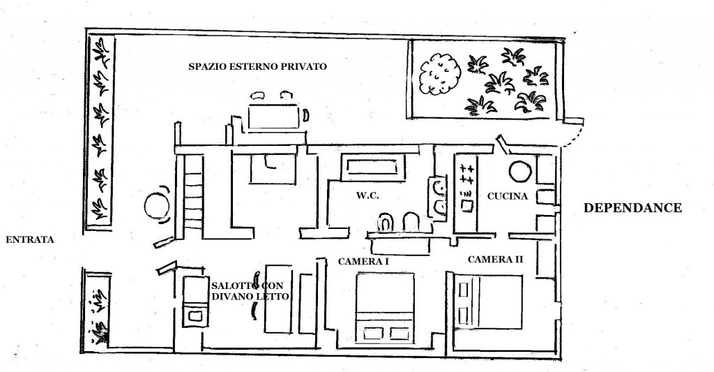 Masseria Murgia Albanese - Room : Independence - map